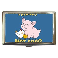 Friends Not Food - Cute Pig And Chicken Cigarette Money Cases by Valentinaart