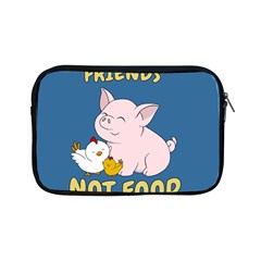 Friends Not Food - Cute Pig And Chicken Apple Ipad Mini Zipper Cases by Valentinaart