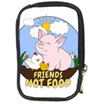 Friends Not Food - Cute Pig and Chicken Compact Camera Cases Front