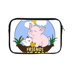 Friends Not Food - Cute Pig And Chicken Apple Ipad Mini Zipper Cases by Valentinaart