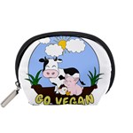 Friends Not Food - Cute Cow, Pig and Chicken Accessory Pouches (Small)  Front