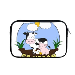 Friends Not Food - Cute Cow, Pig And Chicken Apple Macbook Pro 13  Zipper Case by Valentinaart