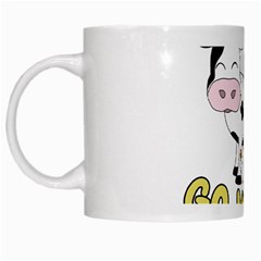 Friends Not Food - Cute Cow, Pig And Chicken White Mugs by Valentinaart