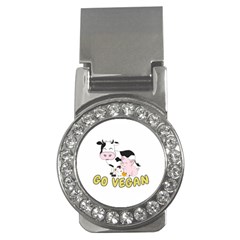 Friends Not Food - Cute Cow, Pig And Chicken Money Clips (cz)  by Valentinaart