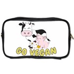 Friends Not Food - Cute Cow, Pig and Chicken Toiletries Bags 2-Side Front