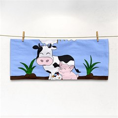 Friends Not Food - Cute Cow, Pig And Chicken Cosmetic Storage Cases by Valentinaart