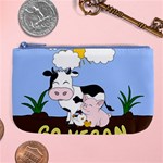 Friends Not Food - Cute Cow, Pig and Chicken Large Coin Purse Front