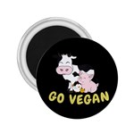 Friends Not Food - Cute Cow, Pig and Chicken 2.25  Magnets Front