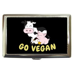 Friends Not Food - Cute Cow, Pig And Chicken Cigarette Money Cases by Valentinaart