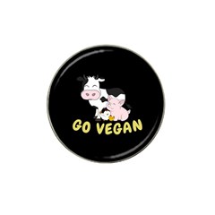 Friends Not Food - Cute Cow, Pig And Chicken Hat Clip Ball Marker (10 Pack) by Valentinaart