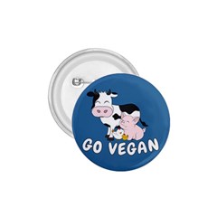 Friends Not Food - Cute Cow, Pig And Chicken 1 75  Buttons by Valentinaart