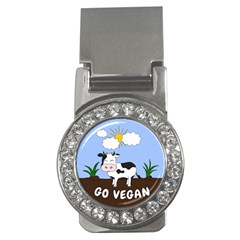 Friends Not Food - Cute Cow Money Clips (cz)  by Valentinaart