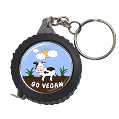 Friends Not Food - Cute Cow Measuring Tape by Valentinaart