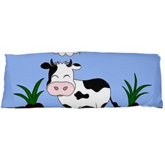 Friends Not Food - Cute Cow Body Pillow Case (dakimakura) by Valentinaart