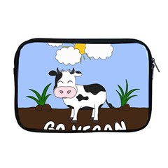 Friends Not Food - Cute Cow Apple Macbook Pro 17  Zipper Case by Valentinaart