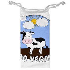 Friends Not Food - Cute Cow Jewelry Bag by Valentinaart