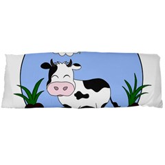 Friends Not Food - Cute Cow Body Pillow Case Dakimakura (two Sides) by Valentinaart