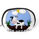 Friends Not Food - Cute Cow Accessory Pouches (Medium)  Back