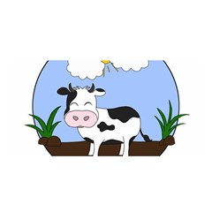 Friends Not Food - Cute Cow Satin Wrap by Valentinaart