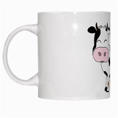 Friends Not Food - Cute Cow, Pig And Chicken White Mugs by Valentinaart