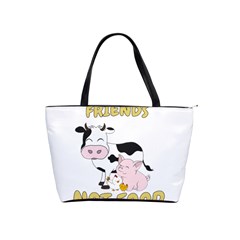 Friends Not Food - Cute Cow, Pig And Chicken Shoulder Handbags