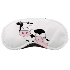 Friends Not Food - Cute Cow, Pig And Chicken Sleeping Masks by Valentinaart