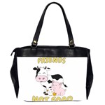 Friends Not Food - Cute Cow, Pig and Chicken Office Handbags (2 Sides)  Back