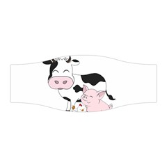 Friends Not Food - Cute Cow, Pig And Chicken Stretchable Headband by Valentinaart