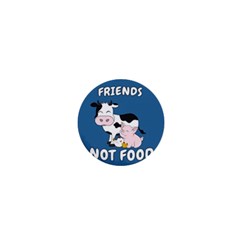 Friends Not Food - Cute Cow, Pig And Chicken 1  Mini Magnets by Valentinaart