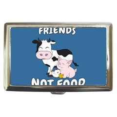 Friends Not Food - Cute Cow, Pig And Chicken Cigarette Money Cases by Valentinaart