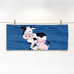 Friends Not Food - Cute Cow, Pig And Chicken Cosmetic Storage Cases by Valentinaart