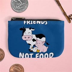 Friends Not Food - Cute Cow, Pig and Chicken Mini Coin Purses