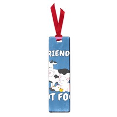 Friends Not Food - Cute Cow, Pig And Chicken Small Book Marks by Valentinaart