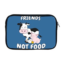 Friends Not Food - Cute Cow, Pig and Chicken Apple MacBook Pro 17  Zipper Case