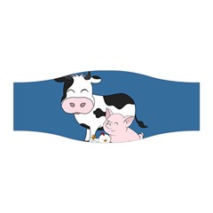 Friends Not Food - Cute Cow, Pig And Chicken Stretchable Headband by Valentinaart