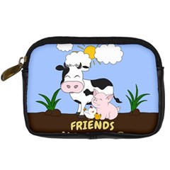 Friends Not Food - Cute Cow, Pig And Chicken Digital Camera Cases by Valentinaart