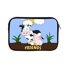 Friends Not Food - Cute Cow, Pig And Chicken Apple Ipad Mini Zipper Cases by Valentinaart