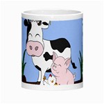 Friends Not Food - Cute Cow, Pig and Chicken Morph Mugs Center