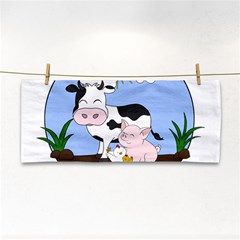 Friends Not Food - Cute Cow, Pig And Chicken Cosmetic Storage Cases by Valentinaart