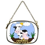 Friends Not Food - Cute Cow, Pig and Chicken Chain Purses (Two Sides)  Front