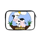 Friends Not Food - Cute Cow, Pig and Chicken Apple MacBook Pro 13  Zipper Case Front