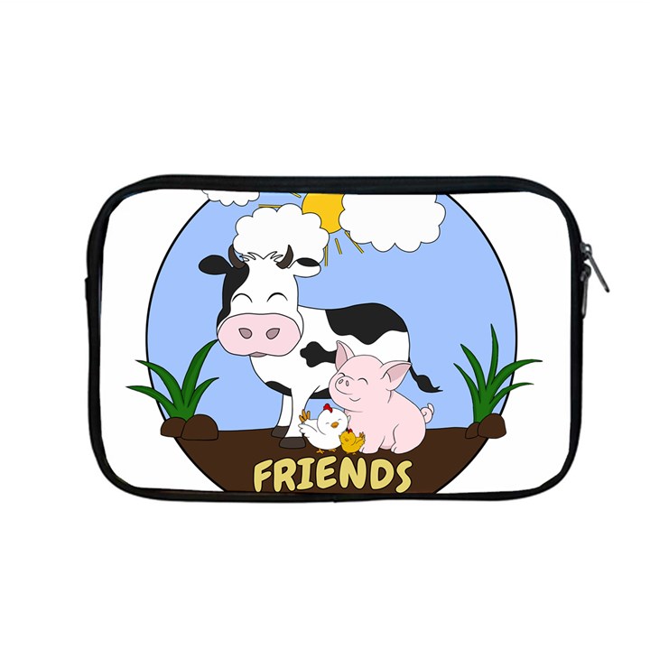 Friends Not Food - Cute Cow, Pig and Chicken Apple MacBook Pro 13  Zipper Case