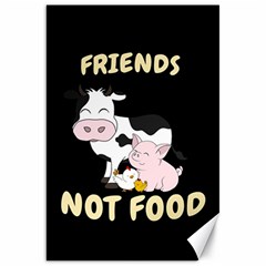 Friends Not Food - Cute Cow, Pig And Chicken Canvas 20  X 30   by Valentinaart