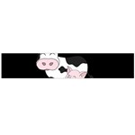 Friends Not Food - Cute Cow, Pig and Chicken Large Flano Scarf  Front