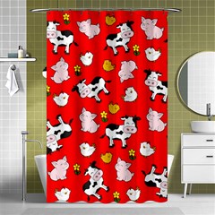 The Farm Pattern Shower Curtain 48  x 72  (Small) 