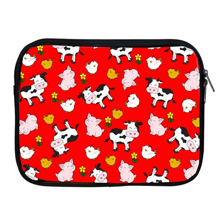 The Farm Pattern Apple iPad 2/3/4 Zipper Cases