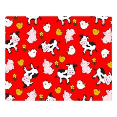 The Farm Pattern Double Sided Flano Blanket (large) 