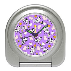 The Farm Pattern Travel Alarm Clocks by Valentinaart