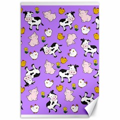 The Farm Pattern Canvas 20  X 30   by Valentinaart