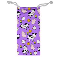 The Farm Pattern Jewelry Bag by Valentinaart